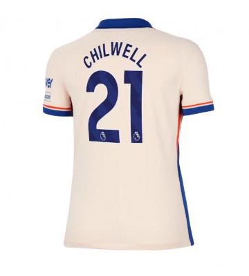 Chelsea Ben Chilwell #21 Replika Udebanetrøje Dame 2024-25 Kortærmet